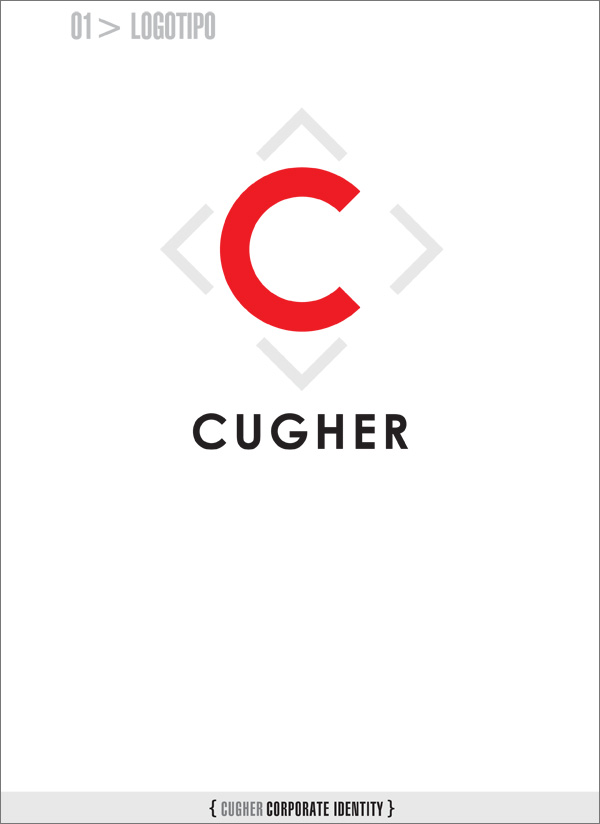 Cugher - Identity Style Guide - Studio del Logotipo pagina - Pagina 01 - Logotipo senza bandiera Italiana Logotipo senza bandiera Italiana