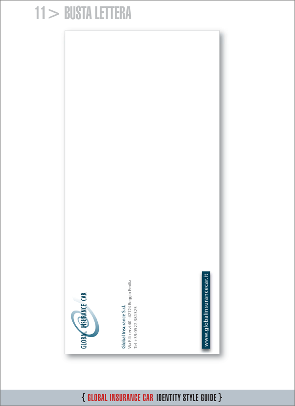 Global_Insurance_Car_Progetto_grafico_Corporate_Identity_Tavola_11_Busta_lettera Layout busta per lettera