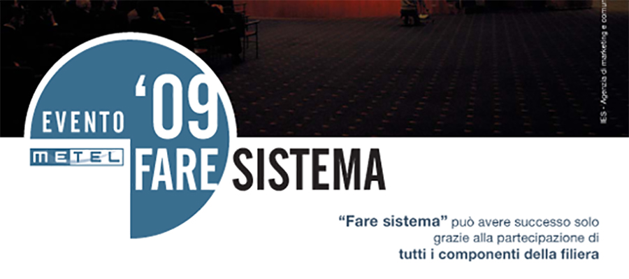 Progetto Grafico Pagina Pubblicitaria Evento Metel 2009