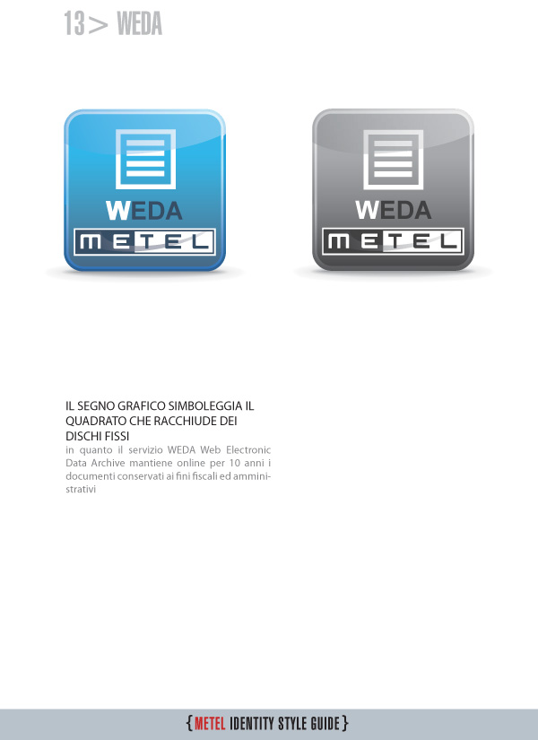 Metel Identity Style Guide - logotipo weda Metel Identity Style Guide - logotipo weda