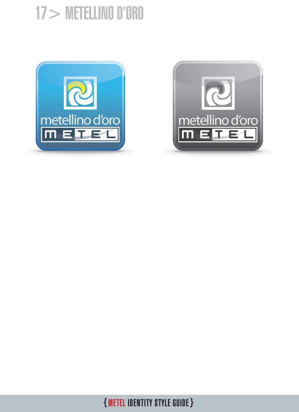 Metel Identity Style Guide - logotipo metellino d'oro Metel Identity Style Guide - logotipo metellino d'oro