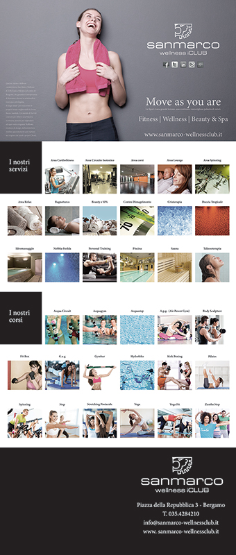 Progetto grafico Roll UP San Marco Wellness iCLUB