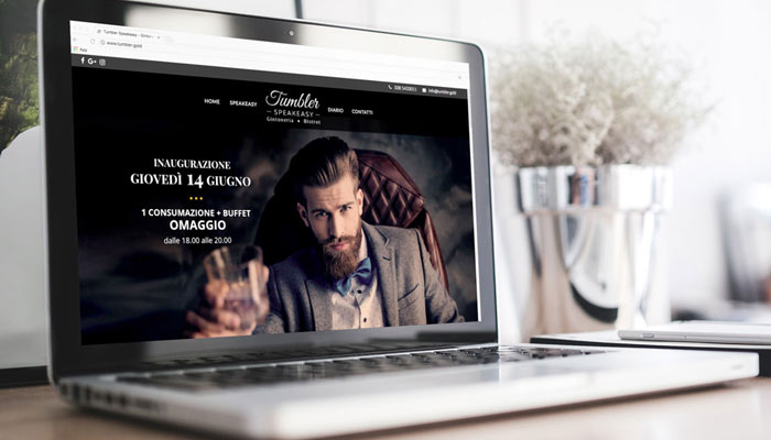 Idee e Soluzioni realizza il nuovo sito Tumbler Speakeasy