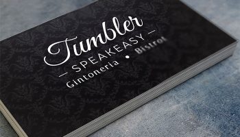 Idee E Soluzioni Ha Realizzato Il Logotipo Del Tumbler Speakeasy, La Gintoneria Più Grande D'Italia