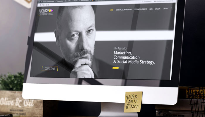 Idee e Soluzioni ha realizzato il nuovo sito internet per Factory Communication