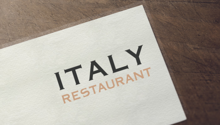 Idee e Soluzioni realizza il logo per Italy Restaurant