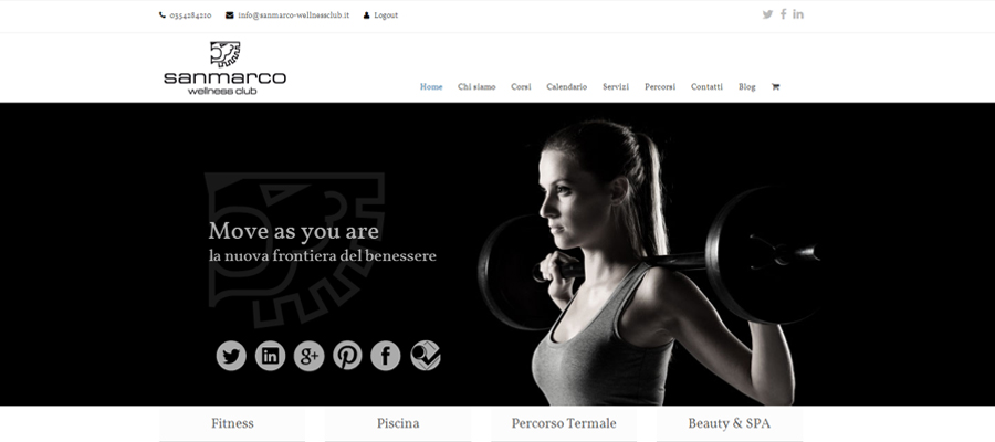 Idee e Soluzioni realizza sito San Marco Wellness iCLUB