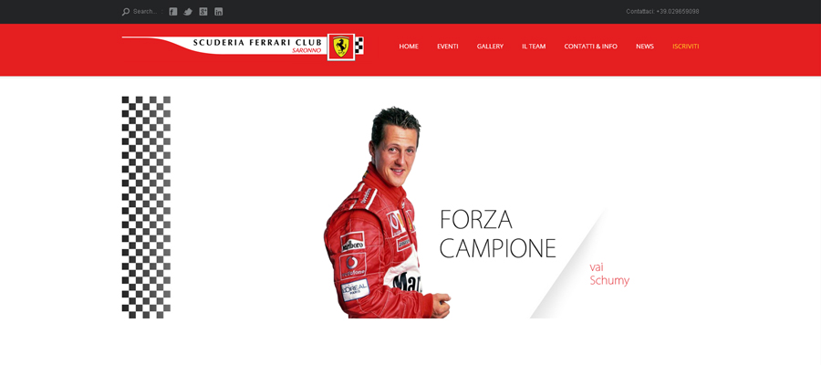 Idee e Soluzioni realizza sito Scuderia Ferrari Club Saronno