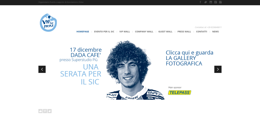 Idee e Soluzioni realizza sito Vip For People