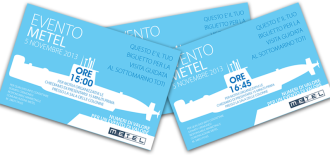 Progetto Grafico Biglietto Invito Visita Sottomarino Toti