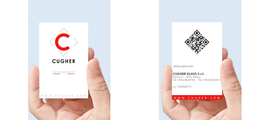 Progetto Grafico Nuova Corporate Identity CUGHER Glass