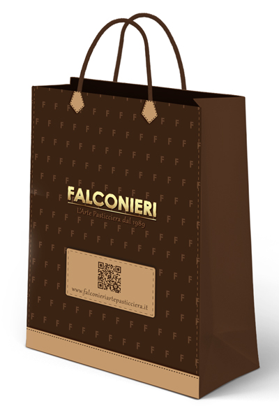 Progetto grafico Shopper per Falconieri Arte Pasticciera