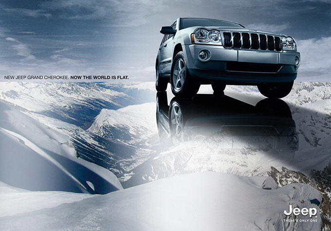 Mondo 3D Realizzato Per La Pubblicità JEEP Grand Cherokee