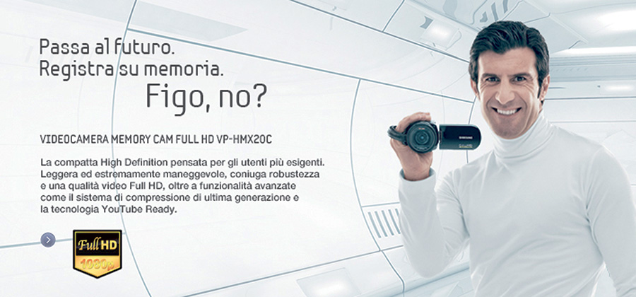 Scenografia 3D Per Pubblicità Samsung Con Il Calciatore Figo