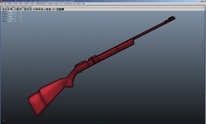 modelli 3d Fucile per campagna pubblicitaria Sundek 03